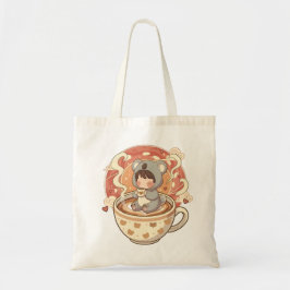 Bolsa de mano de lona de café koala Chibi Kawaii