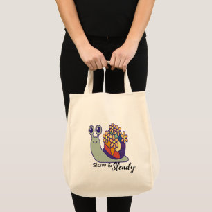 Bolsa de mano de lona de caracol divertido - reuti