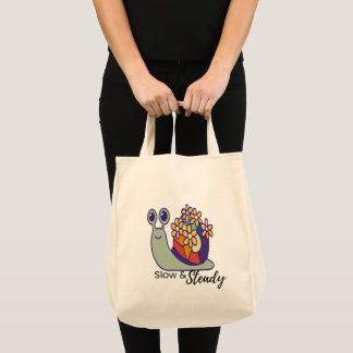 Bolsa de mano de lona de caracol divertido - reuti
