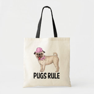 Bolsa de mano de lona de dibujos animados de perro