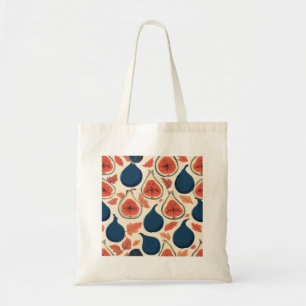Bolsa de mano de lona de higos estética, vintage h