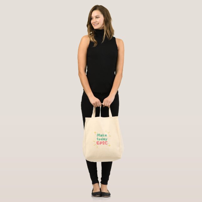 Bolsa de mano de lona EPIC – Bolsa de compras ecol (Anverso (modelo))