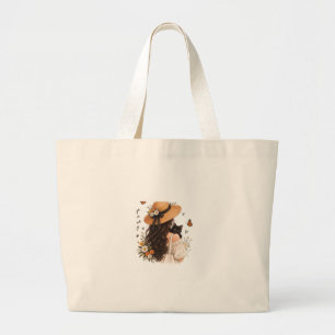 Bolsa de mano de lona estética "Las cosas buenas t