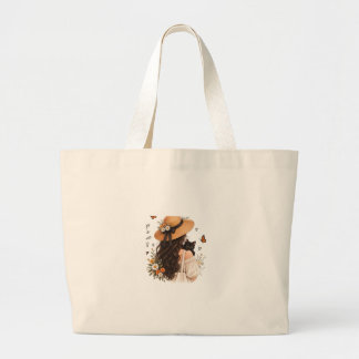 Bolsa de mano de lona estética "Las cosas buenas t