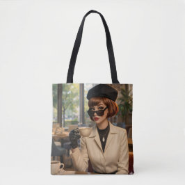 Bolsa de mano de lona estética trendy para todos l