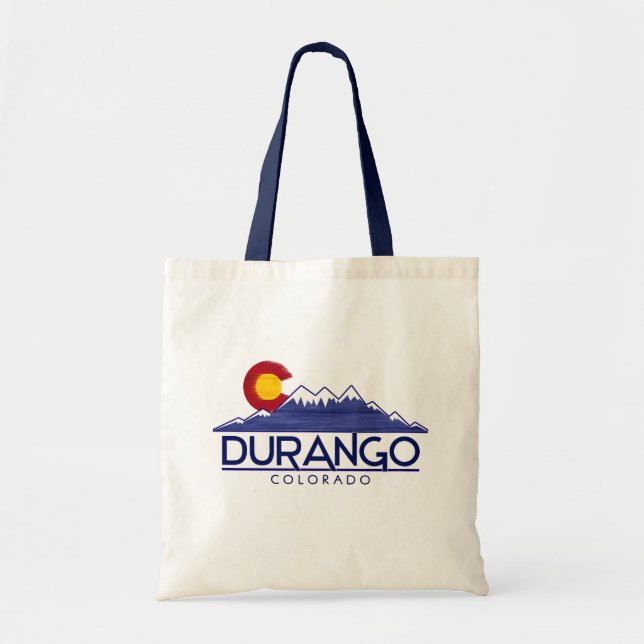 Bolsa de mano de madera de montañas de Durango Col (Frente)