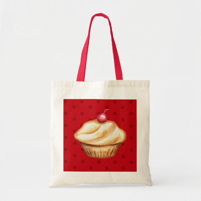 Bolsa de mano de magdalena de cereza (Frente)