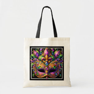 Bolsa de mano de máscara de Mardi Gras