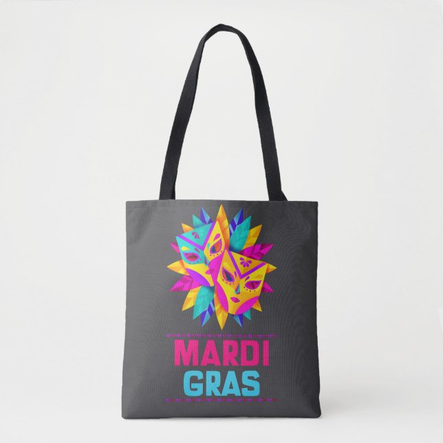 Bolsa de mano de máscaras de Mardi Gras (Anverso)