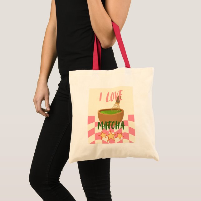 Bolsa de mano de Matcha adorable | Bolsas de té ve (Anverso (producto))