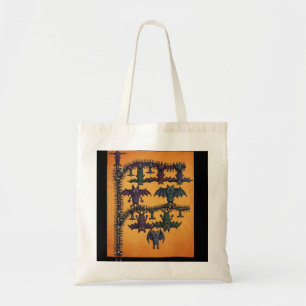 Bolsa de mano de murciélagos entrelazados góticos