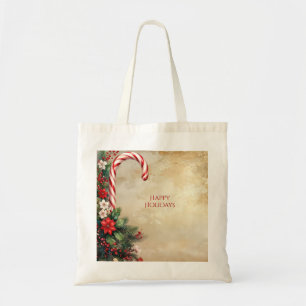 Bolsa de mano de Navidad con forma de bastón de ca