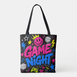 Bolsa de mano de noche de juego de grafiti neón en
