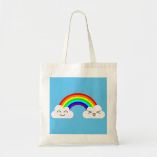 Bolsa de mano de Nubes Adorables y Arcoíris