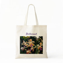 Bolsa de mano de orquídea para dama de honor en co