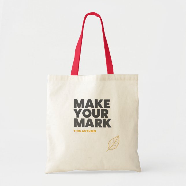 Bolsa de mano de otoño Make Your Mark | Inspiració (Frente)