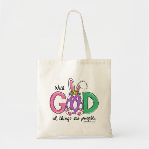 Bolsa de mano de Pascua Con Dios Todo Es Posible