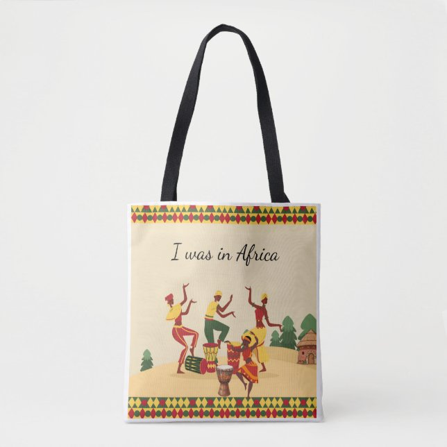 Bolsa de mano de patrón africano | Estampado de An (Anverso)