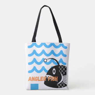 Bolsa de mano de pejesapo linda | olas del océano