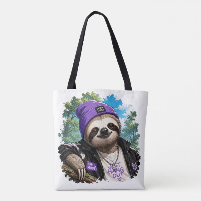 Bolsa de mano de perezoso relajado (Reverso)