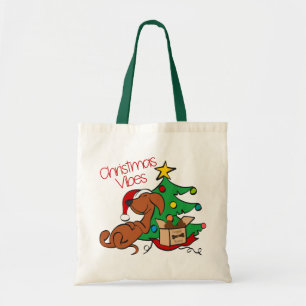 Bolsa de mano de perro salchicha con ambiente navi