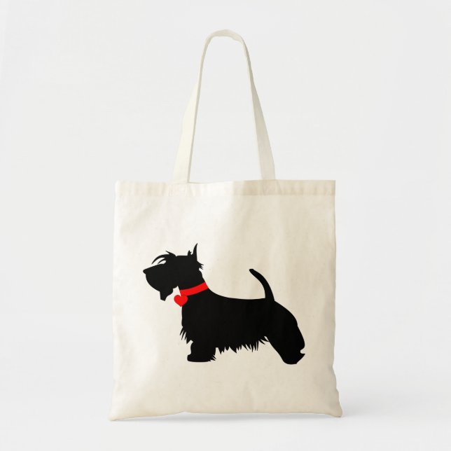 Bolsa de mano de perro Scottie (Frente)