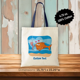 Bolsa de mano de pescado y carnada enamorados