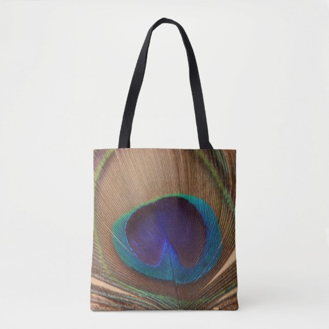 Bolsa de mano de pluma de pavo real (Anverso)