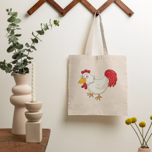 Bolsa de mano de pollo de dibujos animados