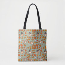 Bolsa de mano de Pomerania Halloween Kawaii Lindo 