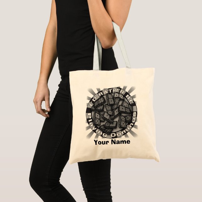 Bolsa de mano de Prefiero jugar dominó (Anverso (producto))