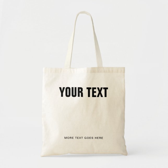 Bolsa de mano de presupuesto superior Agregar text (Frente)