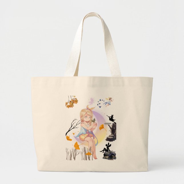 Bolsa de mano de princesa hada de anime lindo (Frente)