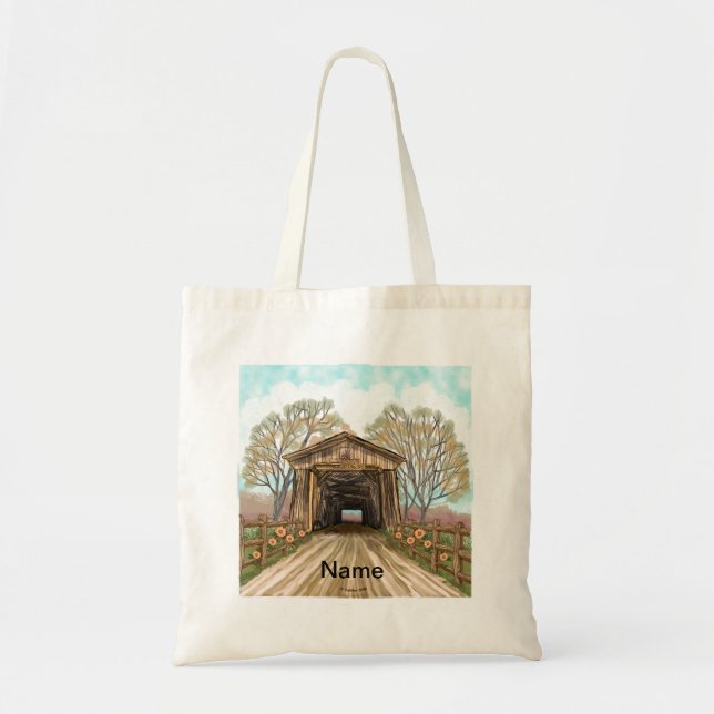 Bolsa de mano de Puente Cubierto de Verano (Frente)