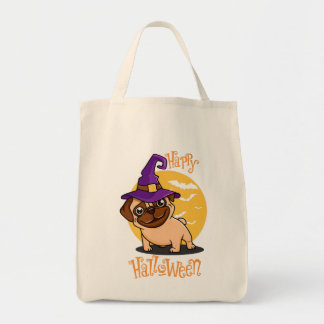 Bolsa de mano de Pug de Halloween