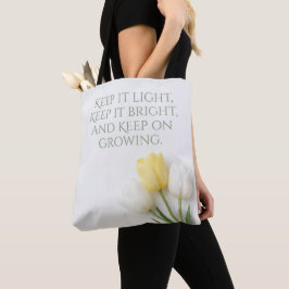Bolsa de mano de ramillete de tulipanes inspirador