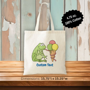 Bolsa de mano de rana con helado