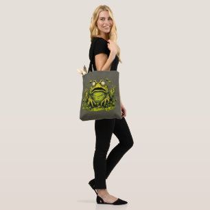 Bolsa de mano de rana mutante tóxica espeluznante