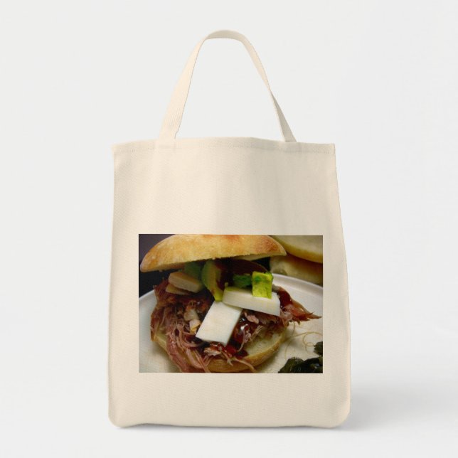 Bolsa de mano de sandwich de cerdo desmenuzado (Frente)