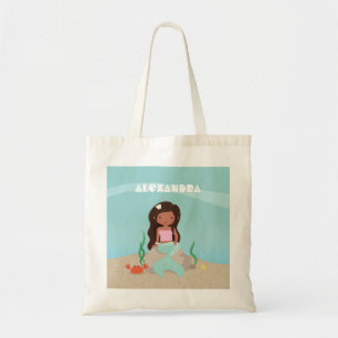 Bolsa de mano de sirena afroamericana linda
