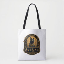 Bolsa de mano de tela de gato Sphynx Estética egip