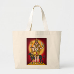 Bolsa de mano de tela de Lord Bhairava