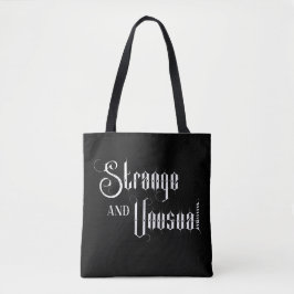 Bolsa de mano de texto gótico extraño e inusual