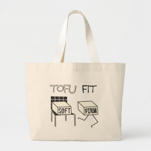 Bolsa de mano de Tofu divertido con tema de soja
