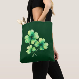Bolsa de mano de trébol de San Patricio con diseño