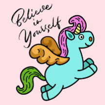 Bolsa de mano de unicornio mágico lindo Cree en ti