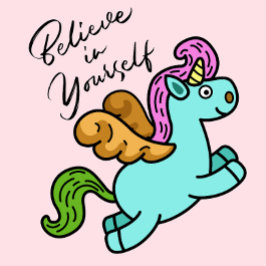 Bolsa de mano de unicornio mágico lindo Cree en ti