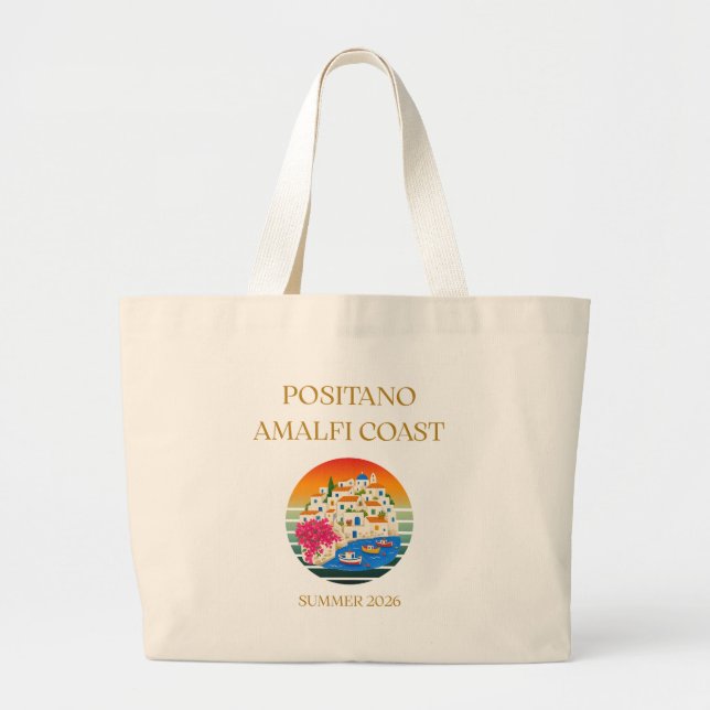 Bolsa de mano de verano 2026 Chic Positano y Costa (Frente)
