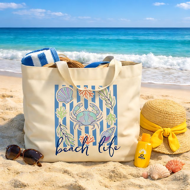 Bolsa de mano de verano de vida en la playa coster (Subido por el creador)