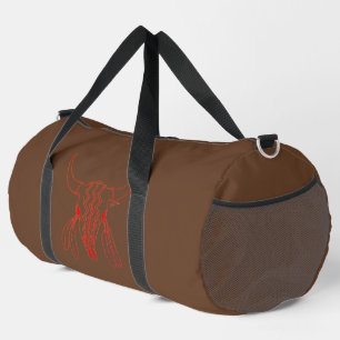 Bolsa de mano de viaje Red Ghost Dance Buffalo mar